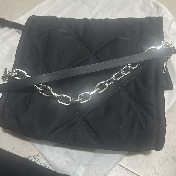 Small black nylon crossbody bag BIMBA Y LOLA - Picture 6 of 7